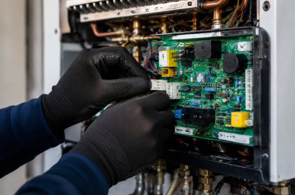 Diagnóstico de la placa electrónica de una caldera